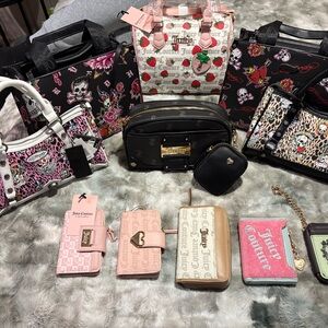 Juicy Couture Pink and Black Wallet Collection
